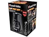 Russell Hobbs Digitale Kaffeemaschine Textures Plus, programmierbarer Timer, bis 10 Tassen, 1,25l Glaskanne, Warmhalteplatte, Abschaltautomatik, Tropf-Stopp, 975W, Filterkaffeemaschine 22620-56 - 2