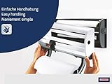 Leifheit Wandrollenhalter Parat Royal für 3 Rollen, Küchenrollenhalter für glatte Schnittkanten, Papierrollenhalter für griffbereite Folien - 4