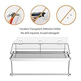 Oriware küchenrollenhalter mit Regal Wand Küchenrollenspender Küchenpapierhalter Papierrollenhalter Badezimmer Aufbewahrung Ohne Bohren - Edelstahl Matt - 4