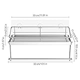 Oriware küchenrollenhalter mit Regal Wand Küchenrollenspender Küchenpapierhalter Papierrollenhalter Badezimmer Aufbewahrung Ohne Bohren - Edelstahl Matt - 6