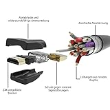 AmazonBasics HL-007306 Hochgeschwindigkeits-HDMI-Kabel 2.0, Ethernet, 3D, 4K-Videowiedergabe und ARC, Ultra-HD1.8m, Schwarz - 5
