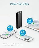 Anker PowerCore 20100mAh Externer Akku, kompakt Powerbank, hohe Kapazität 2-Port 4,8 A Output Ladegerät mit PowerIQ Technologie für iPhone, iPad, Samsung Galaxy und viele mehr (in Schwarz/Matt) - 2
