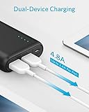 Anker PowerCore 20100mAh Externer Akku, kompakt Powerbank, hohe Kapazität 2-Port 4,8 A Output Ladegerät mit PowerIQ Technologie für iPhone, iPad, Samsung Galaxy und viele mehr (in Schwarz/Matt) - 4