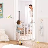 Hauck Autoclose N Stop/ Türschutzgitter/ Treppengitter/ Magnetverschluss/automatisch selbstschließend/Sichtindikator/ beidseitig zu öffnen/ 75 - 80 cm/ bis 122 cm erweiterbar/ohne Bohren/Metall/Weiß - 6