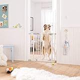 Hauck Autoclose N Stop/ Türschutzgitter/ Treppengitter/ Magnetverschluss/automatisch selbstschließend/Sichtindikator/ beidseitig zu öffnen/ 75 - 80 cm/ bis 122 cm erweiterbar/ohne Bohren/Metall/Weiß - 7