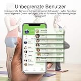 iTeknic Digitale Personenwaagen Körperfettwaage Bluetooth Digital Körperwaage Körperanalyse Körperfettüberwachung Bluetooth Gewicht Waage mit APP BMI, bis 180kg, MEHRWEG - 7