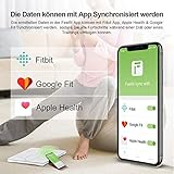 iTeknic Digitale Personenwaagen Körperfettwaage Bluetooth Digital Körperwaage Körperanalyse Körperfettüberwachung Bluetooth Gewicht Waage mit APP BMI, bis 180kg, MEHRWEG - 8