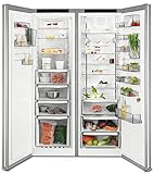 AEG RKB73924MX Freistehender-Kühlschrank / 1850 mm / 358 L / CustomFlex - flexibles Türablagesystem / Farbe: Edelstahltürfronten, silberne Seitenwände - 18