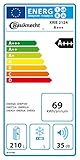 Bauknecht KRIE 2124 A+++ Einbau-Kühlschrank/209L Nutzinhalt/Leise mit 35 dB/energiesparend 69 kWh/Jahr/Einfache Festtürmontage/Nische 122 cm - 2