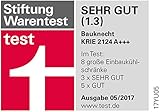 Bauknecht KRIE 2124 A+++ Einbau-Kühlschrank/209L Nutzinhalt/Leise mit 35 dB/energiesparend 69 kWh/Jahr/Einfache Festtürmontage/Nische 122 cm - 4