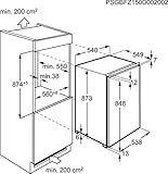 AEG ABB68811LS Einbau-Gefrierschrank / 98 Liter Gefrierfach mit Glasablagen / sparsamer Tiefkühlschrank mit LowFrost und Frostmatik-Technik / A+ (200 kWh/Jahr) / Einbau-Höhe: 88 cm / weiß - 6