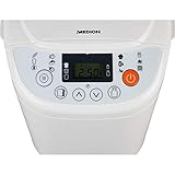 MEDION Brotbackautomat 580 Watt, 700-1000g, 12 Backprogramme, 3 Versch. Bräunungsgrade, Warmhaltefunktion, MD 14752 weiß - 3