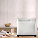 Bvivoa Brotbackautomat Brotbackmaschine Backmeister mit 19 Programme für 500g-1000g Brotgewicht, 710W, 15 Stunden Timing-Funktion, Warmhaltefunktion, Sichtfenster und LED Bildschirm, Silber (Silber) - 11