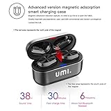Umi. Essentials TWS Bluetooth 5.0 IPX7 W5s Kabellose In-Ear-Kopfhörer für iPhone, Samsung, Huawei mit Patentiertem Intelligenten Metall-Ladeetui (Grau) - 3