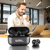 Umi. Essentials TWS Bluetooth 5.0 IPX7 W5s Kabellose In-Ear-Kopfhörer für iPhone, Samsung, Huawei mit Patentiertem Intelligenten Metall-Ladeetui (Grau) - 4