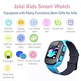 Jaybest Kid Smart Watch LBS Tracker,Touch LCD Kinder Smartwatch mit Kamera Taschenlampen Anti-Lost Voice Chat für 3-12 Jahre alt Jungen Mädchen Geburtstagsgeschenke(Blue) - 2