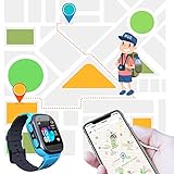 Jaybest Kid Smart Watch LBS Tracker,Touch LCD Kinder Smartwatch mit Kamera Taschenlampen Anti-Lost Voice Chat für 3-12 Jahre alt Jungen Mädchen Geburtstagsgeschenke(Blue) - 3