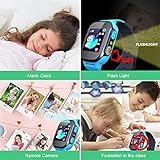 Jaybest Kid Smart Watch LBS Tracker,Touch LCD Kinder Smartwatch mit Kamera Taschenlampen Anti-Lost Voice Chat für 3-12 Jahre alt Jungen Mädchen Geburtstagsgeschenke(Blue) - 6