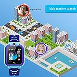 Bhdlovely Kinder SmartWatch Digital Camera Watch with Games, SOS and 1.44 inch Touch LCD for Boys Girls Birthday (Blau) (S12BIUE) - 3
