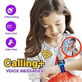 Bhdlovely Kinder SmartWatch Digital Camera Watch with Games, SOS and 1.44 inch Touch LCD for Boys Girls Birthday (Blau) (S12BIUE) - 4