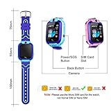Bhdlovely Kinder SmartWatch Digital Camera Watch with Games, SOS and 1.44 inch Touch LCD for Boys Girls Birthday (Blau) (S12BIUE) - 5