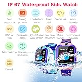 Bhdlovely Kinder SmartWatch Digital Camera Watch with Games, SOS and 1.44 inch Touch LCD for Boys Girls Birthday (Blau) (S12BIUE) - 6