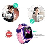 Kinder Smartwatch, Smart Watch Phone mit Musik-Player, SOS, 1,44 Zoll LCD-Touchscreen-Uhr mit Digitalkamera, Spielen, Wecker für Jungen und Mädchen (Rosa) - 2