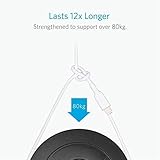 Anker iPhone Ladekabel Powerline II iPhone Kabel 0,9m Lightning Kabel, [Apple MFi-Zertifiziert] für iPhone XS/XS Max/XR/X/ 8/8 Plus/SE/ 7/7 Plus/ 6s/ 6/6 Plus/ 5S/ 5/ iPad Pro (Weiß) - 4