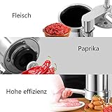 GOPLUS Edelstahl Wurstfüller Wurstfüllmaschine manuell Wurstmaschine Wurstpress Wurstspritze (3L) - 3
