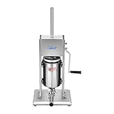Royal Catering RCWF-3L-H Wurstfüller Wurstfüllmaschine Manuell Wurstmaschine Edelstahl (3 L, vertikale Ausführung, Getriebe: 2 Gänge, inkl. 4 Füllrohre) - 2
