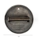 Charcoal Companion Runde Grill-Presse, schwarz, 8.99 x 17.5 x 17.5 cm, CC5023 - 2