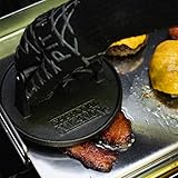 Charcoal Companion Runde Grill-Presse, schwarz, 8.99 x 17.5 x 17.5 cm, CC5023 - 5