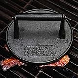Charcoal Companion Runde Grill-Presse, schwarz, 8.99 x 17.5 x 17.5 cm, CC5023 - 6