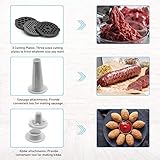 Bvivoa Elektrischer Fleischwolf Fleisch Fleischwolf & Wurstmaschine Profi Nahrungsmittelmaschine mit 3 Edelstahl Schleifplatte, 2000W - 7