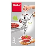 Metaltex Jack Fleischwolf Alu Größe 5, Aluguss, Silber, 13,5 x 9,5 x 24 cm, 4-Einheiten - 5