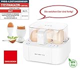 Emerio EB-115560.2, TESTSIEGER, kocht alle drei Garstufen [weich|mittel|hart] in nur einem Kochvorgang mit perfektem Ergebnis, Sprachausgabe, einzigartig in Technik und Design, weiß, 400 W, BPA frei - 6