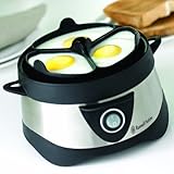 Russell Hobbs Eierkocher, 1 bis 7 gekochte oder 3 gedämpfte Eier (inkl. Dampfgarer-Einsatz), automatische Abschaltung, Signalton, BPA-frei, inkl. Messbecher, Testsieger, Cook@Home 14048-56 - 2