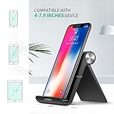 UGREEN Tablet Ständer Handyhalterung Multi Winkel Handy Stand Halter kompatibel mit Samsung S10/S9/S8/A3/A5, Huawei P20Pro/P10/P8/P10Lite/Mate10, iPhone XS/XR/X/8/8plus/7, LG V30 Schwarz - 2