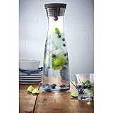WMF Basic Wasserkaraffe, 1,5l, Höhe 32,7 cm, Glas-Karaffe, Silikondeckel, CloseUp-Verschluss - 11