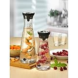 WMF Basic Wasserkaraffe, 1,5l, Höhe 32,7 cm, Glas-Karaffe, Silikondeckel, CloseUp-Verschluss - 9