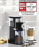 ROMMELSBACHER EKM 200 elektrische Kaffeemühle mit Scheibenmahlwerk / Kaffeepulver täglich frisch / 9 Stufen-Mahlgrad / Mengendosierung / 110 W / schwarz - 2