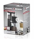 ROMMELSBACHER EKM 200 elektrische Kaffeemühle mit Scheibenmahlwerk / Kaffeepulver täglich frisch / 9 Stufen-Mahlgrad / Mengendosierung / 110 W / schwarz - 6