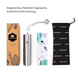 Groenenberg Hand-Kaffeemühle mit Keramik-Mahlwerk Manuelle Kaffeemühle | Espresso-Mühle | Edelstahl | Stufenlose Mahlgradeinstellung - 2