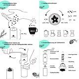 Groenenberg Hand-Kaffeemühle mit Keramik-Mahlwerk Manuelle Kaffeemühle | Espresso-Mühle | Edelstahl | Stufenlose Mahlgradeinstellung - 5