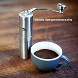 Groenenberg Hand-Kaffeemühle mit Keramik-Mahlwerk Manuelle Kaffeemühle | Espresso-Mühle | Edelstahl | Stufenlose Mahlgradeinstellung - 7