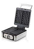 Domo DO 9047W Waffelautomat (1400 Watt, für extra dicke quadratische belgische / brüsseler Waffeln) - 3