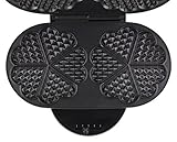 Tefal WM 311D Herzwaffeleisen doppel, 1200 Watt, 2 x 17 cm Durchmesser, Edelstahl gebürstet - 5
