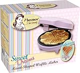 Bestron Waffeleisen für klassische Herzwaffeln, Retro Design, Sweet Dreams, 700 Watt, Rosa - 7