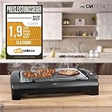 Clatronic BQ 2977 N Barbeque-Tischgrill, Metall-Auffangschalen, Cool Touch-Gehäuse, Schwarz, 2000 Watt - 4
