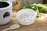 Reishunger Reiskocher (1,2l / 500W / 220V) Warmhaltefunktion, hochwertiger Innentopf, Löffel und Messbecher - Reis für bis zu 6 Personen - 7
